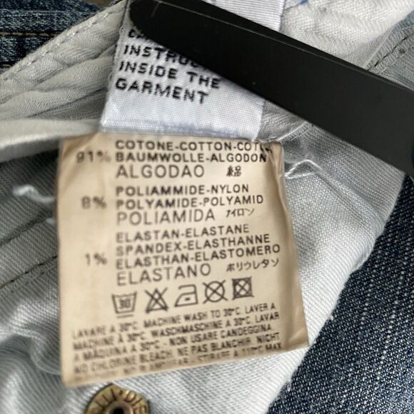 Diesel Industry SZ 32 Jeans Denim Womens RN93243 Flared Leg‎ Vintage - Picture 8 of 16